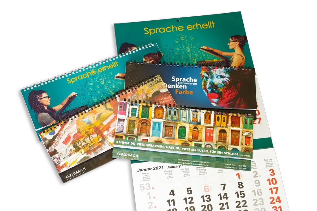 Tischkalender für den Sprachendienst Goldbach