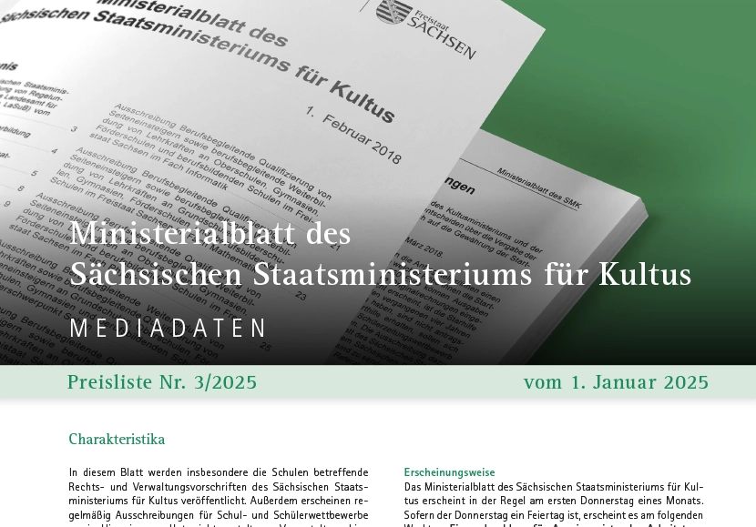 Mediadaten Ministerialblatt Kultus