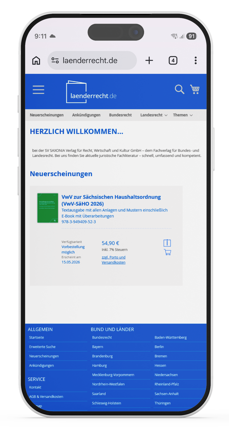Deutsches Länderrecht online